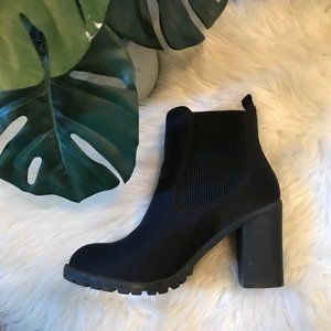Black Edgy Booties